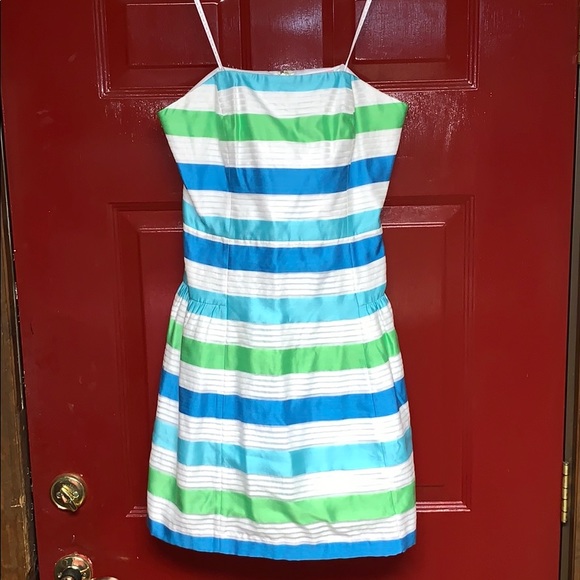 Lilly Pulitzer “Jordan” Striped Dress Sz 8 - Picture 2 of 6